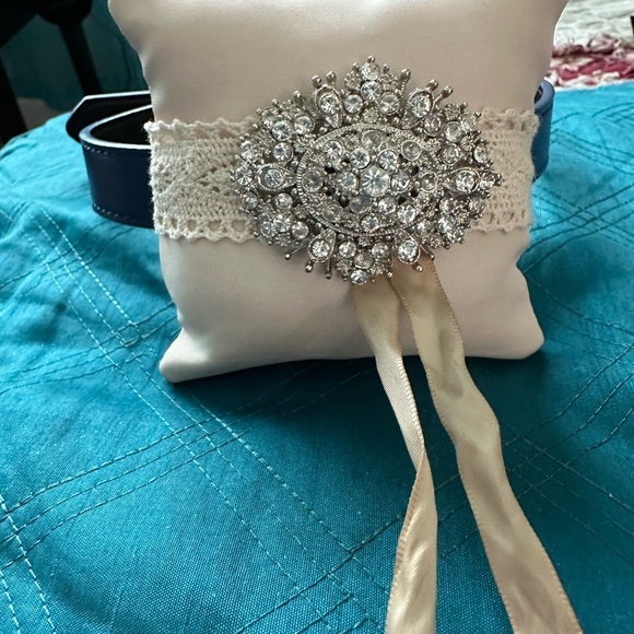 Other - Dog wedding ring bearer collar XXL blue